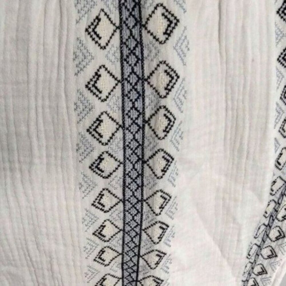 Faherty Catrina Embroidered Maxi Dress White S Cotton Bohemian NEW - Picture 11 of 15